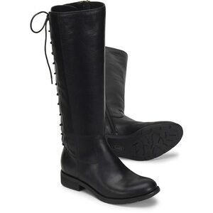 Sofft Sharnell II Black Leather Boots Size 6.5